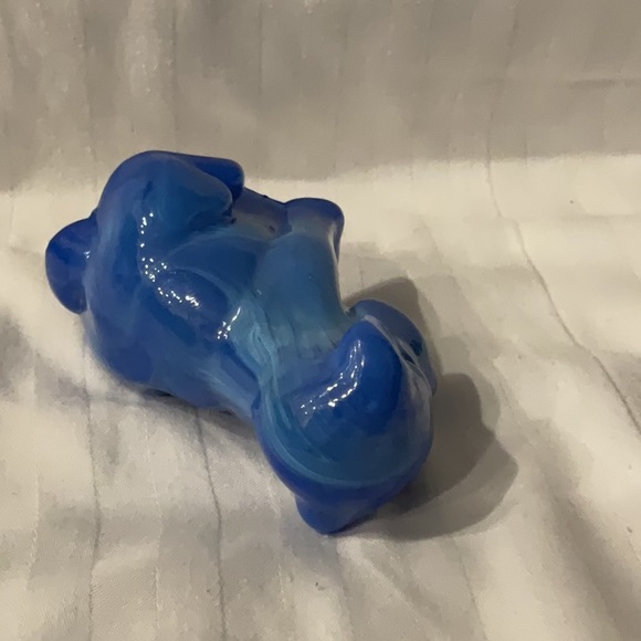 Degenhart Henry's Blue Glass Pooch Dog Figurine - Picture 4 of 4
